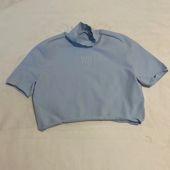 Alexander Wang Blue Bodycon T-Shirt - Picture 2 of 5